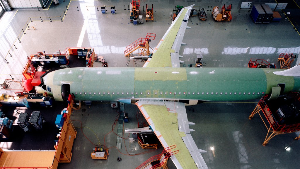 Havacılık üretim tesisi görseli